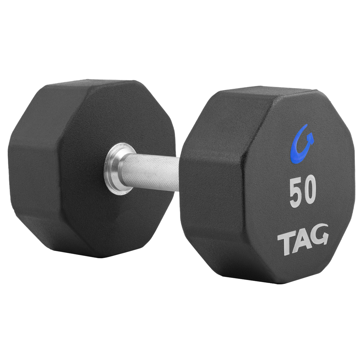 Tag Fitness 8-Sided Pro-Style Rubber Dumbells - Commercial fitness equipment