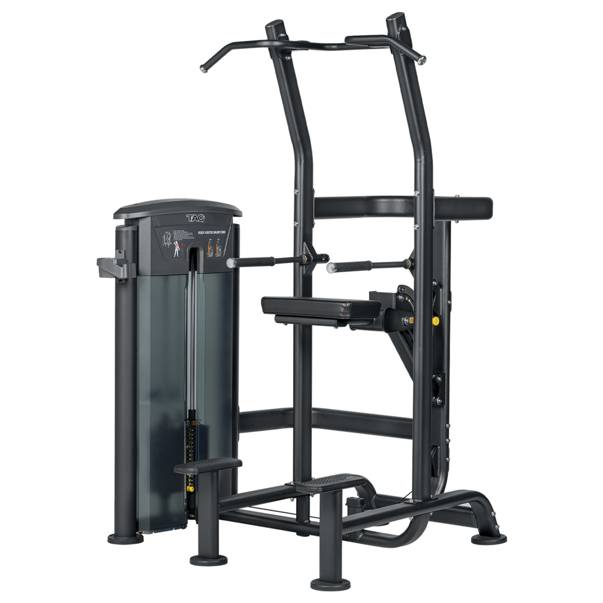Tag Fitness ELITE Chin/Dip Assist Dual Select - Commercial fitness equipment