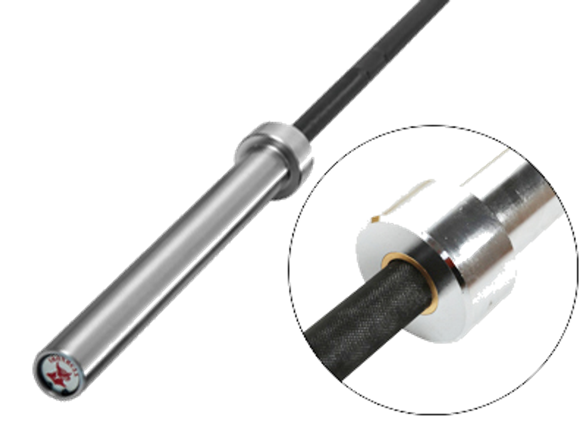 Apollo Athletics IR2202 Man bar bearing 86.6in BLK/Chrom 28mm 1500lb - Commercial fitness equipment