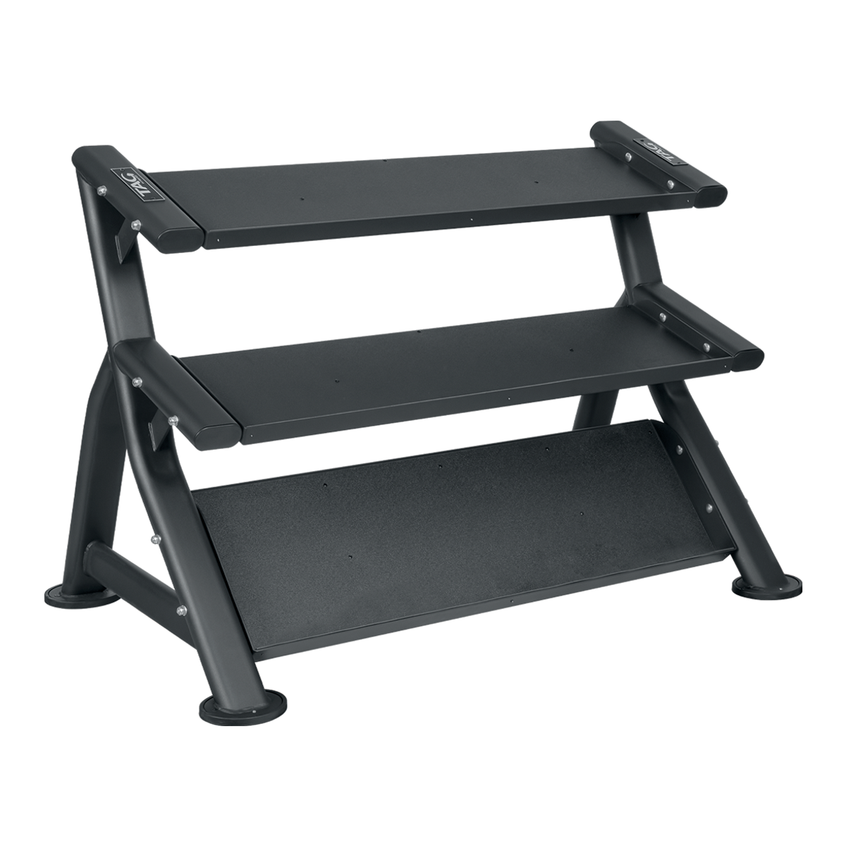 Tag Fitness HEX 3-Tier Dumbbell Rack (Holds 10 Pairs) - Commercial fitness equipment