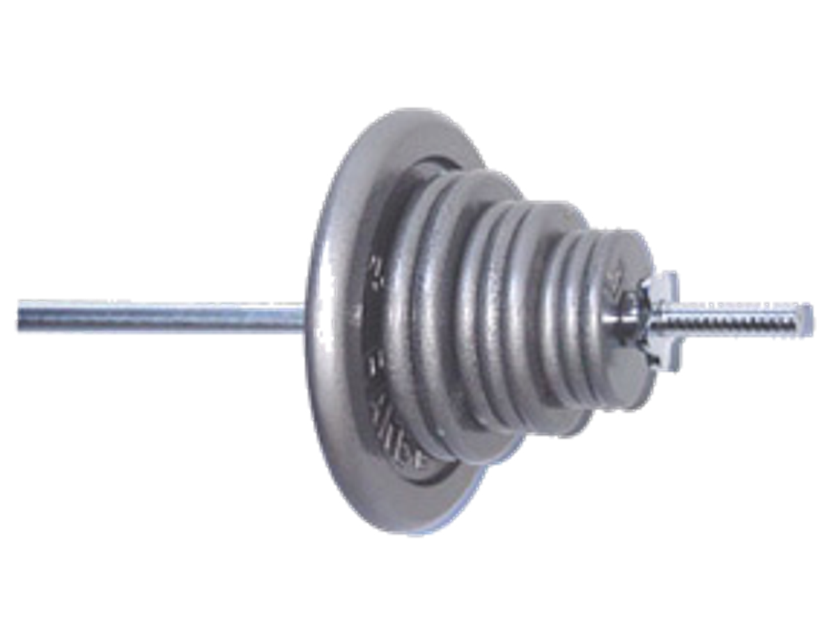 Apollo Athletics GR-160 set 1" Gray 160 LB set, 135 LB plates with one 72-inch bar and a pair of Dumbbell handle - Commercial fitness equipment