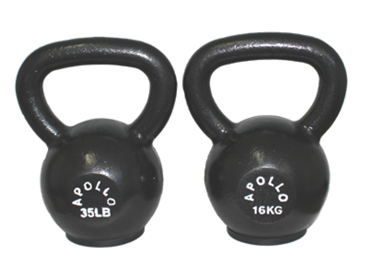 Apollo Athletics KB-4KG to 48 KG Apollo Kettlebell 4, 8, 12, 16, 20, 24, 28, 32, 36, 40, 44, 48 KG w rubber pad - Commercial fitness equipment