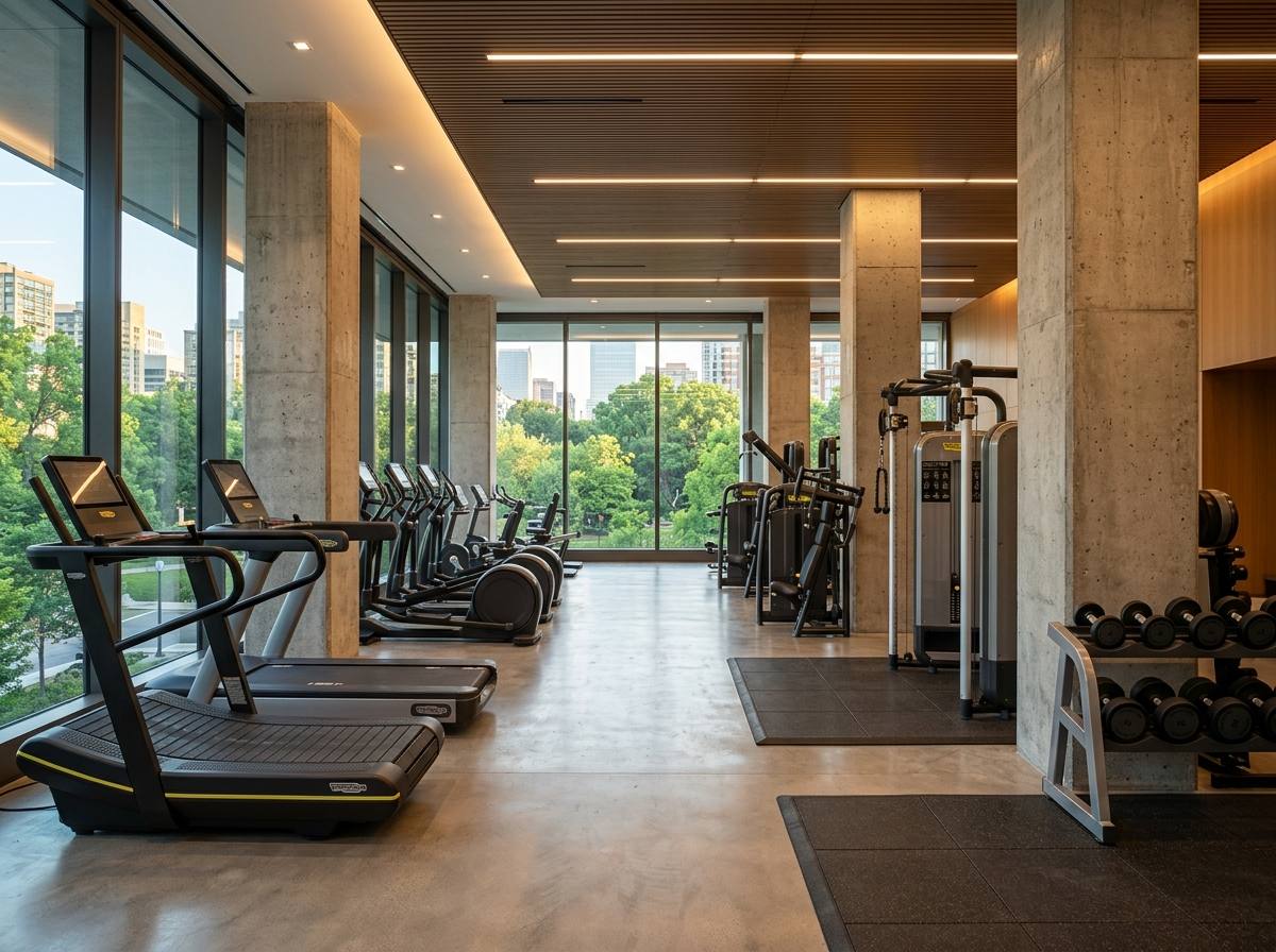 Commercial fitness room