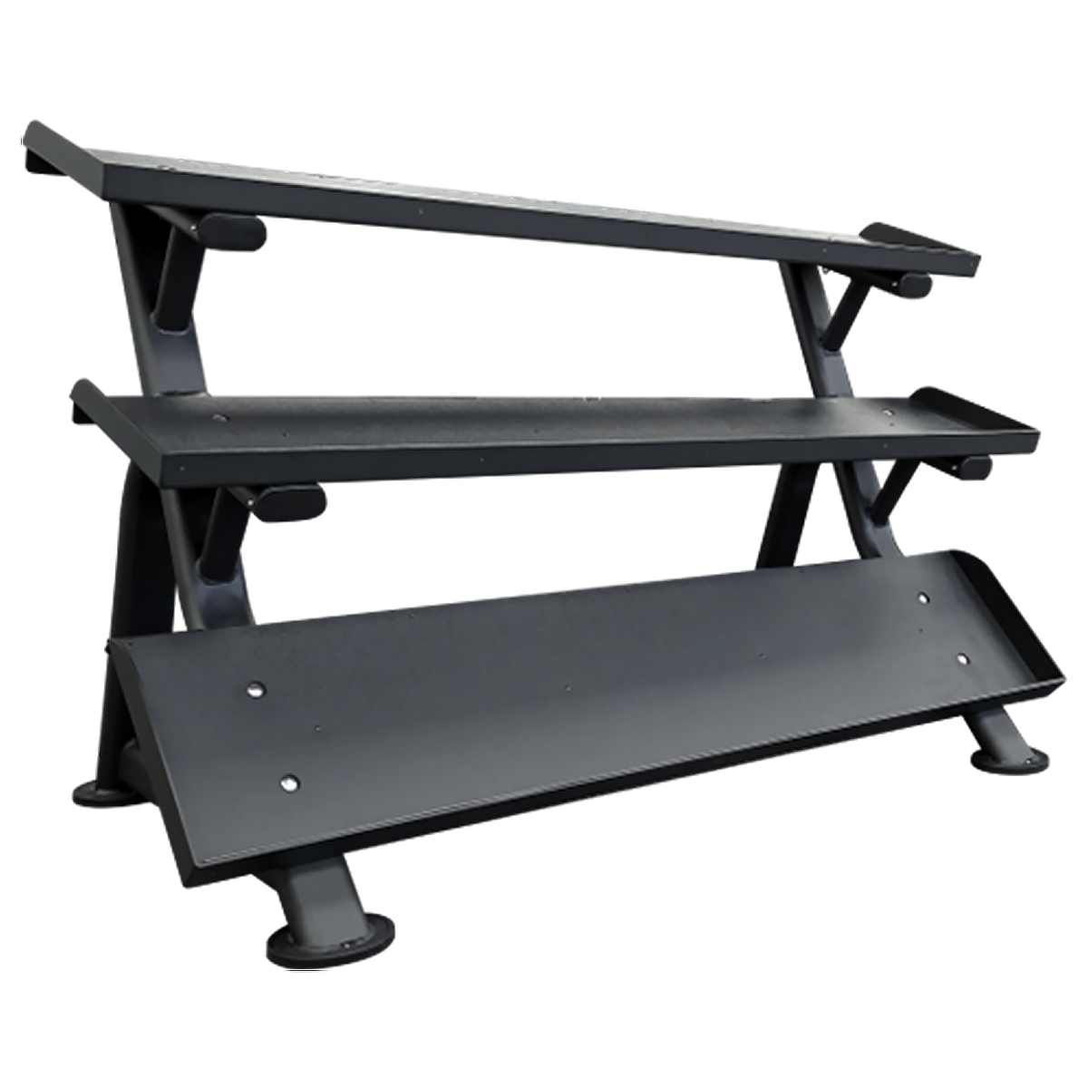 Tag Fitness HEX 3-Tier Dumbbell Rack (Holds 15 Pairs) - Commercial fitness equipment