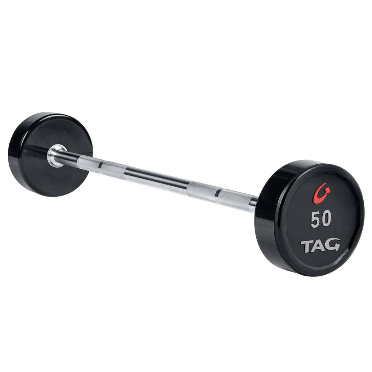 Tag Fitness Premium Urethane Fixed Barbell with straight handle - Commercial fitness equipment
