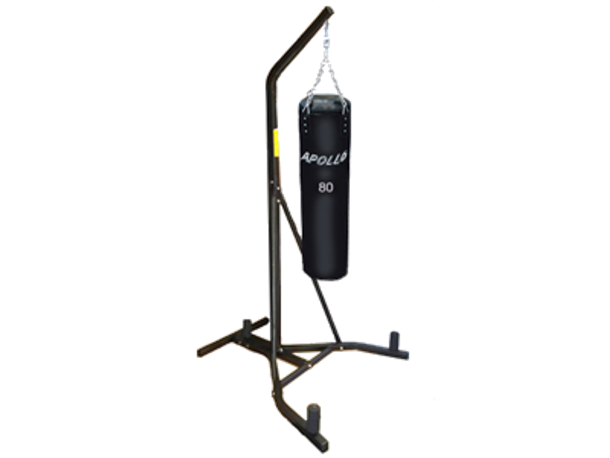 Apollo Athletics HVBG-R Heavy Bag (w/o Speed Bag) Stand - 91in H X 51in W X 52in D - Commercial fitness equipment