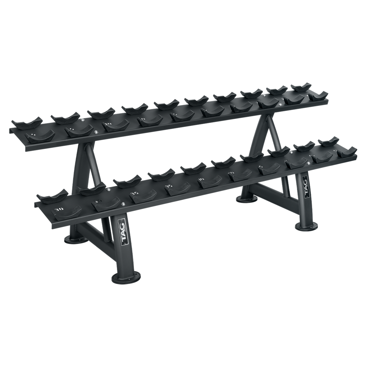 Tag Fitness 2-Tier Saddle Rack (Hold 10 Pairs) - Commercial fitness equipment