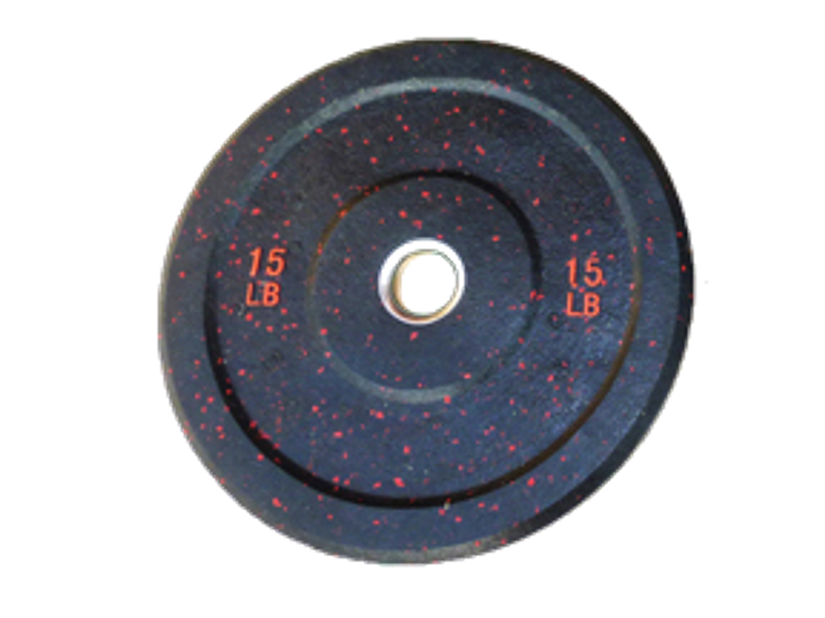 Apollo Athletics IR5104-10 to 45 LB Crumbr rubber bumper plates, 10, 15, 25, 35, 45 LB - Commercial fitness equipment