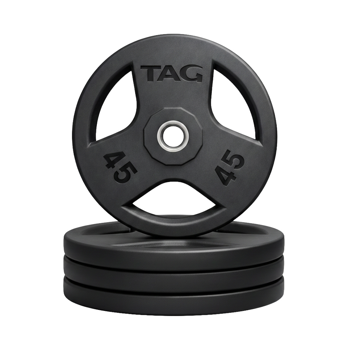 Tag Fitness Tri-Grip Rubber Plate - Commercial fitness equipment