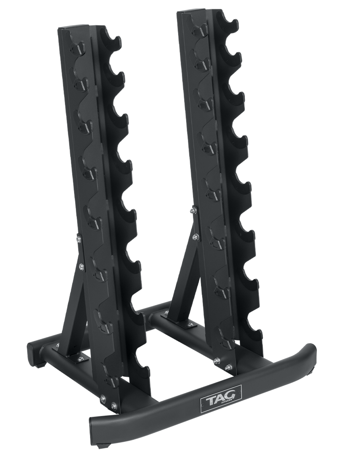 Tag Fitness HEX Vertical 8 Pair Dumbbell Rack - Commercial fitness equipment