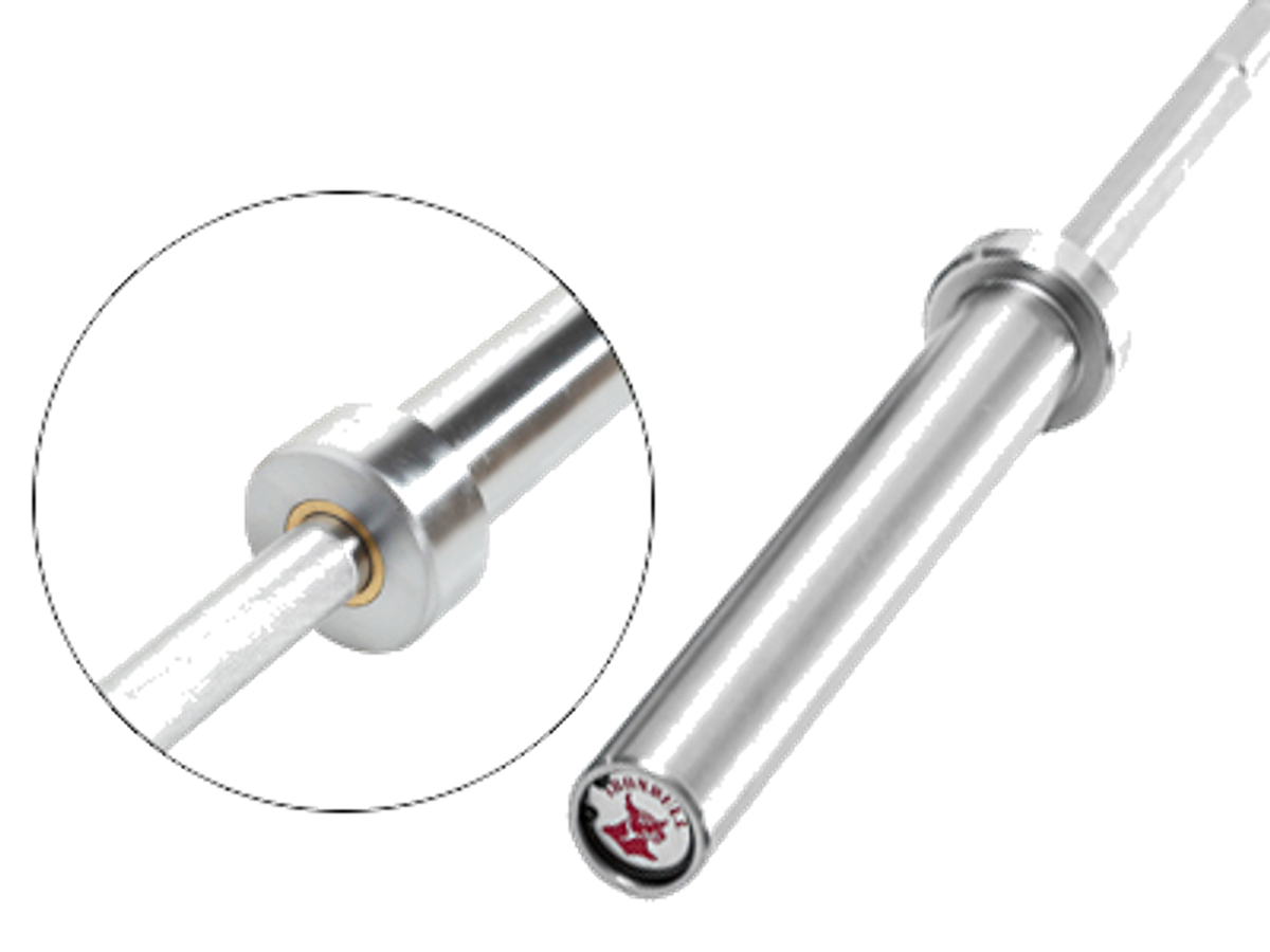 Apollo Athletics IR2201 Man bar bearing 86.6in Hard Chrome 28mm 1500lb - Commercial fitness equipment