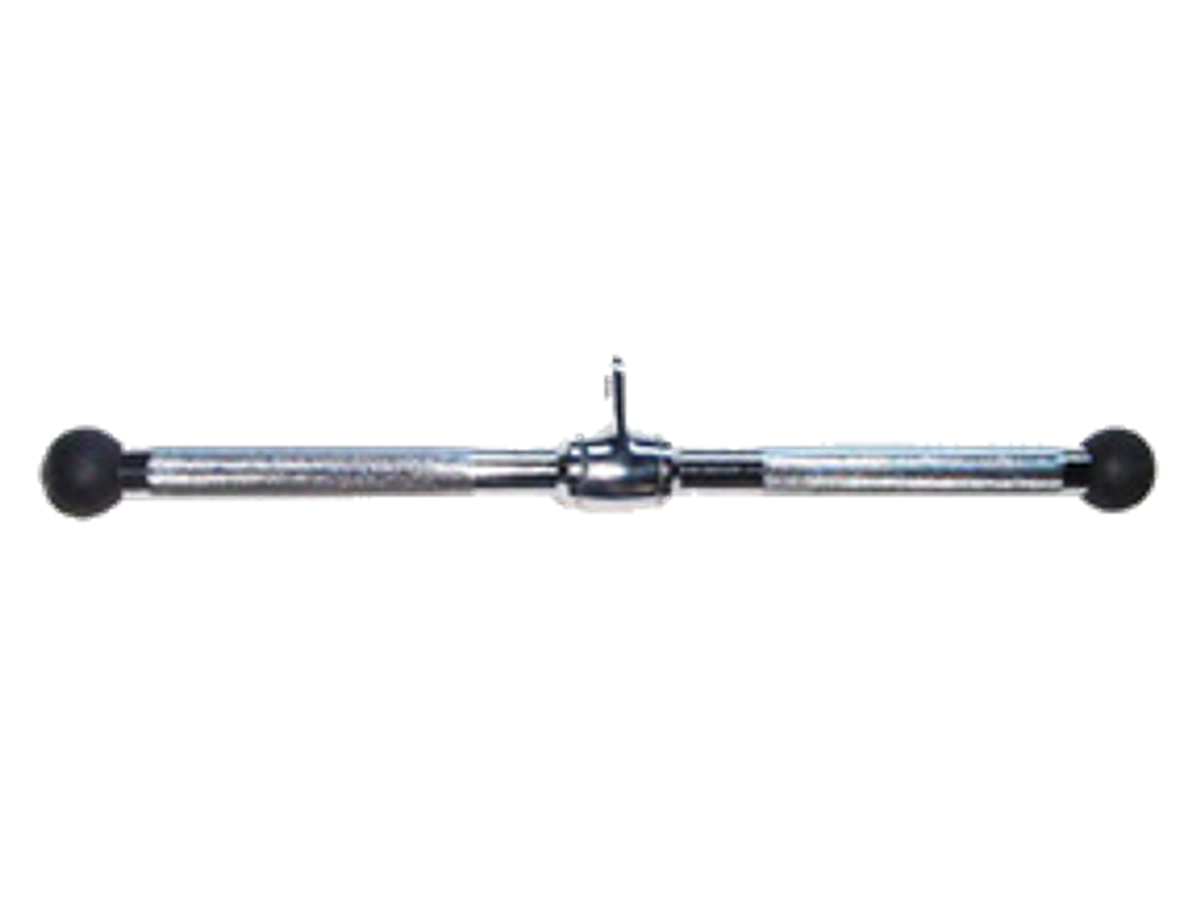 Apollo Athletics RSBR-20 20" straight bar w rubber ends - Commercial fitness equipment