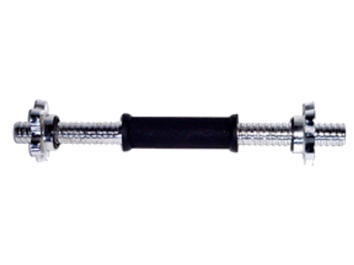 Apollo Athletics RHD-14 14" threaded Dumbbell Handle w rubber handle & spinlock - Commercial fitness equipment