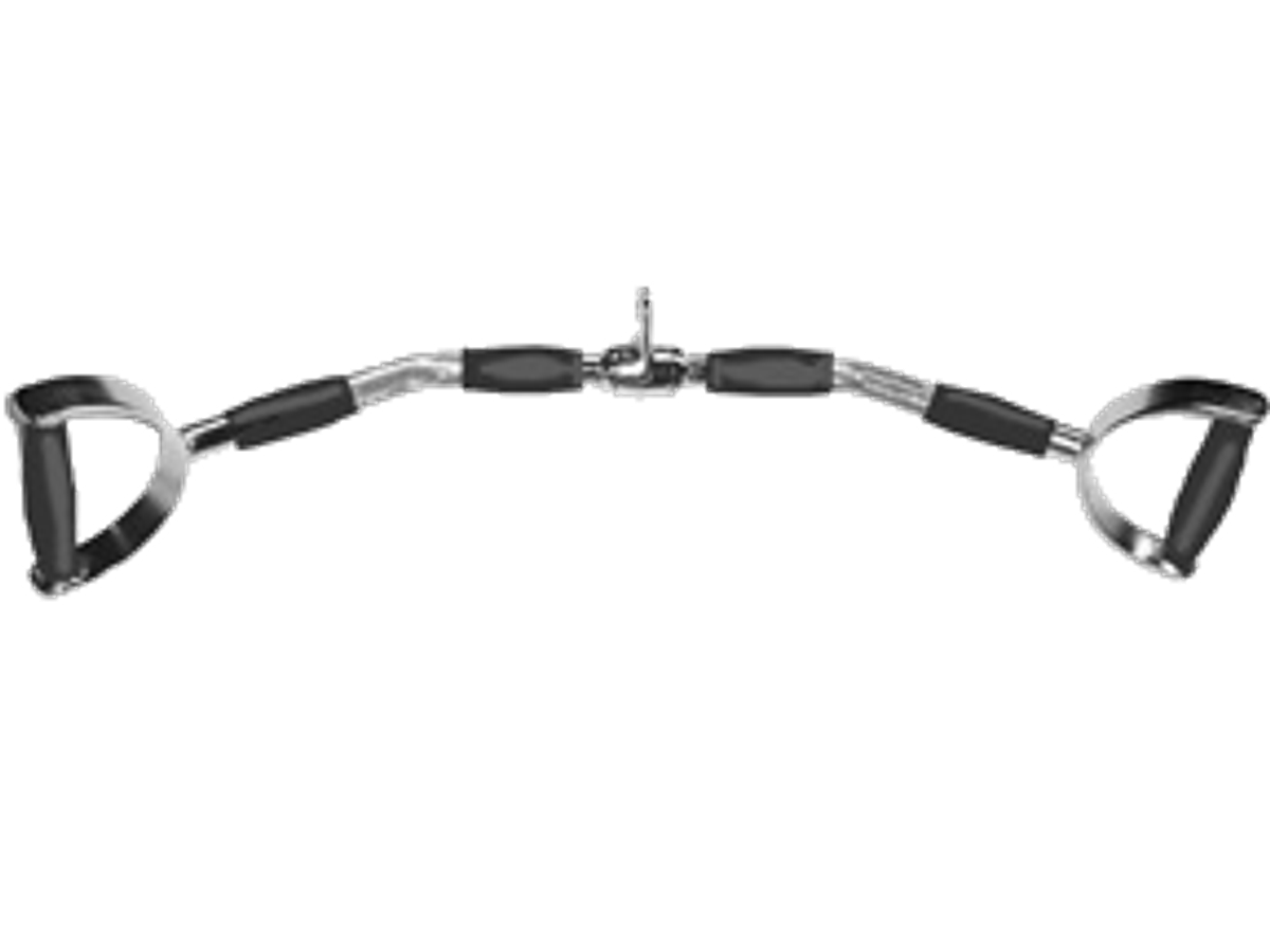 Apollo Athletics NLB-34R 34 inch Chrome w rubber handle (High-grade) - Commercial fitness equipment