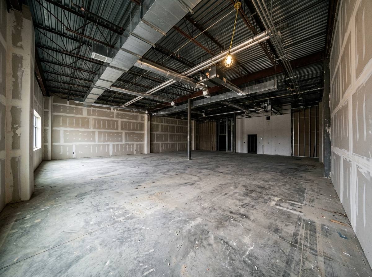 An empty room before gym planning