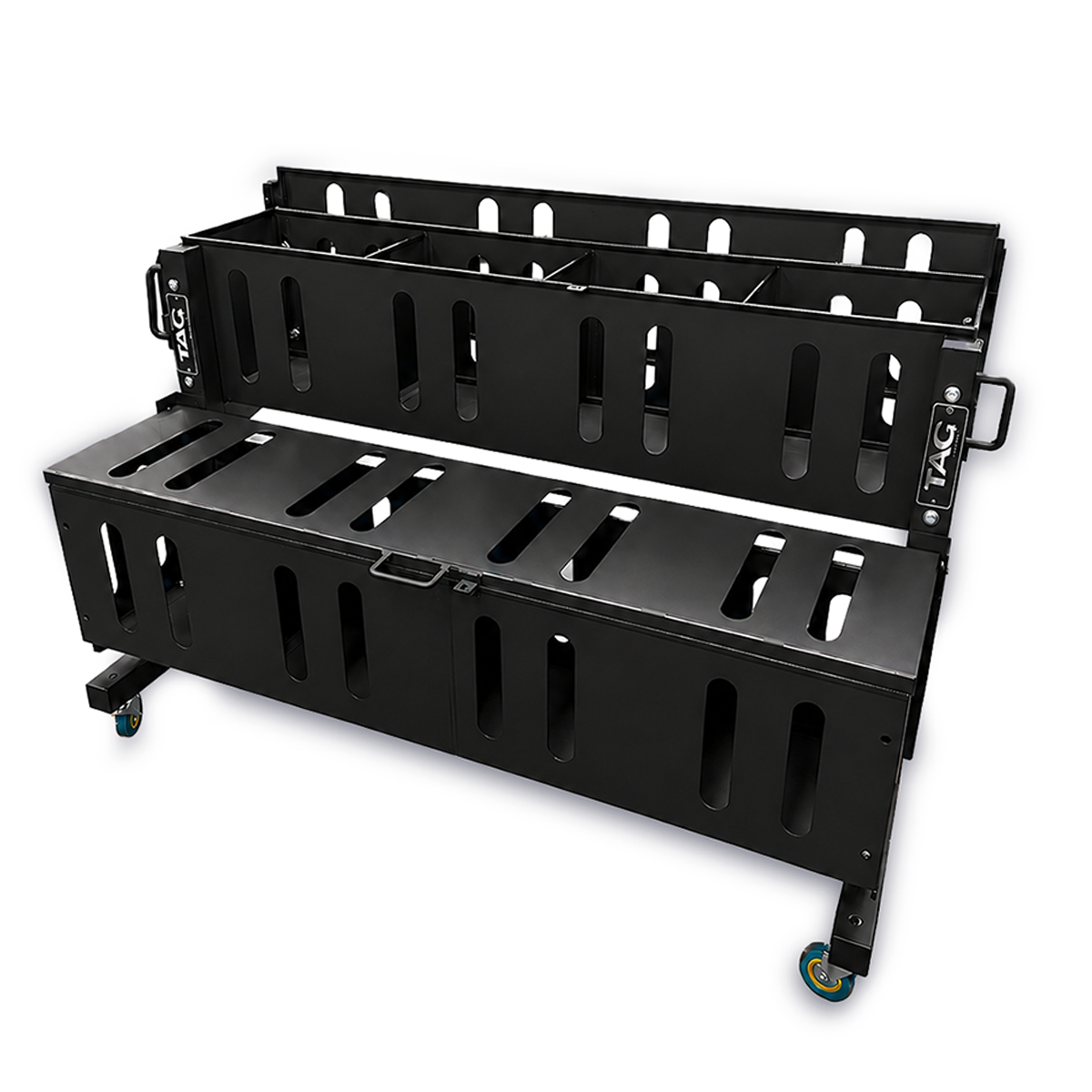 Tag Fitness 2-Tier Rolling Basket Rack - Commercial fitness equipment