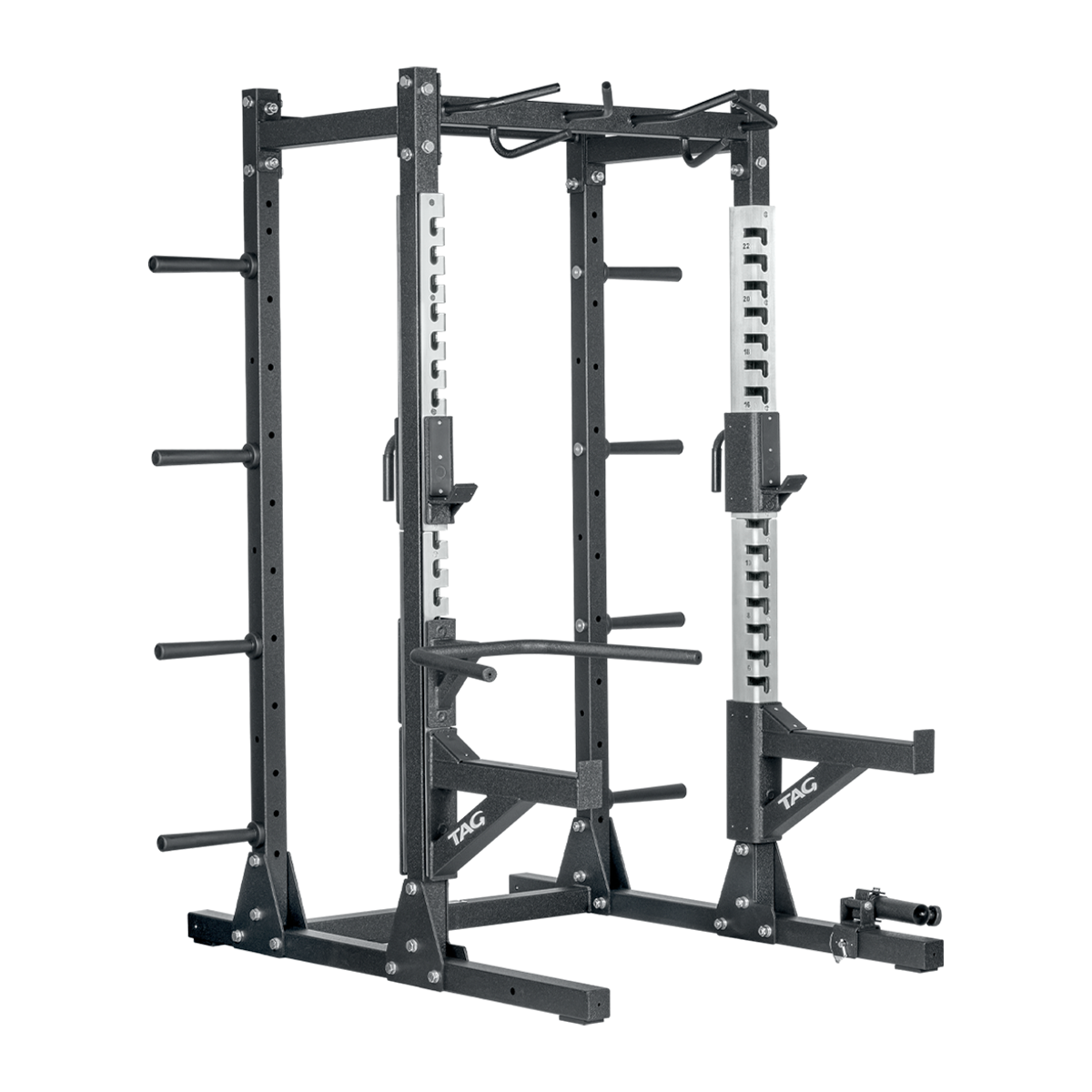 Tag Fitness Half Rack SS1 Stainless Steel - Commercial fitness equipment