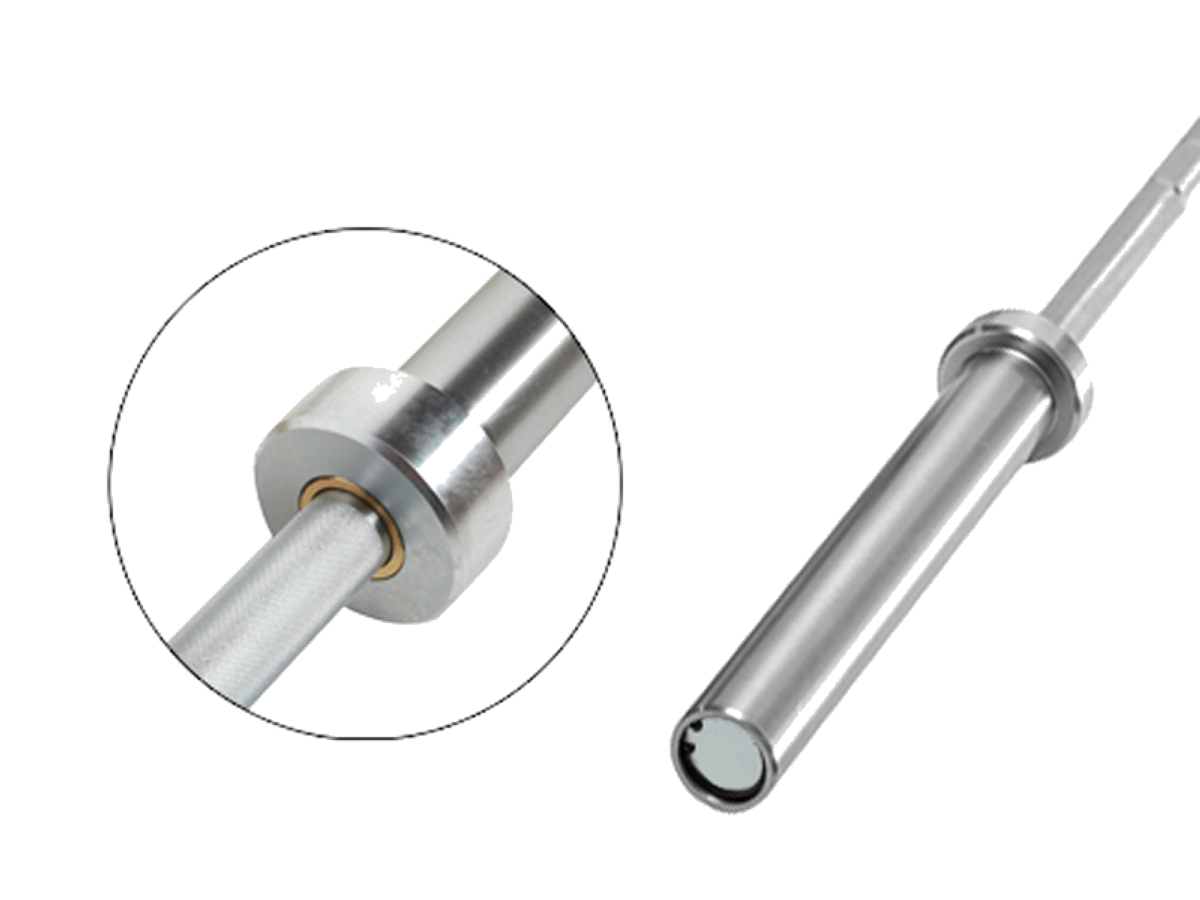 Apollo Athletics OB-86C (750 lb) 86 in Olympic Chrome bar w brass bushing, 28 mm - Commercial fitness equipment