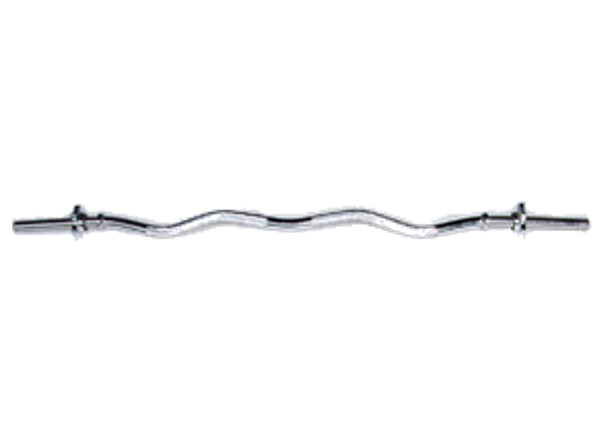 Apollo Athletics SCB-47 47" Curl Bar w star collar - Commercial fitness equipment