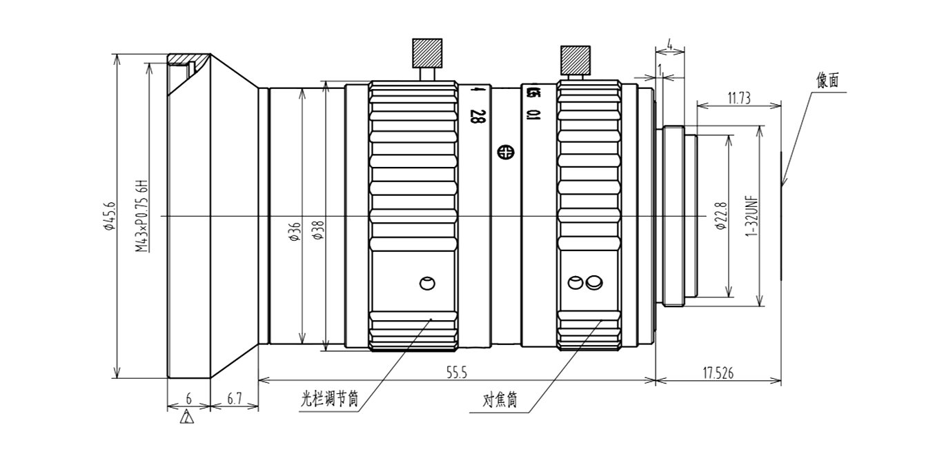 FA1625E mechanical drawing