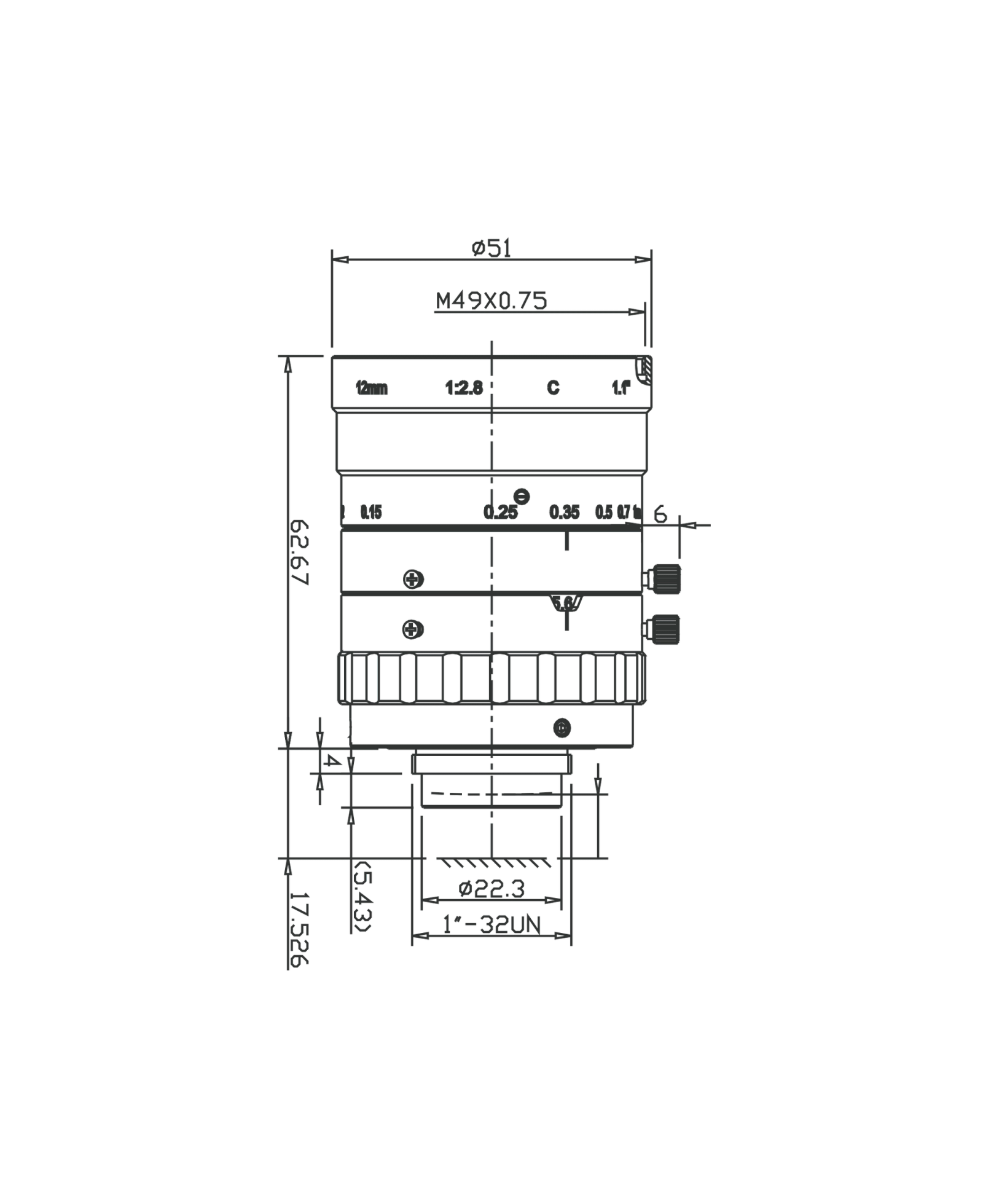 AZURE-1228SF mechanical drawing