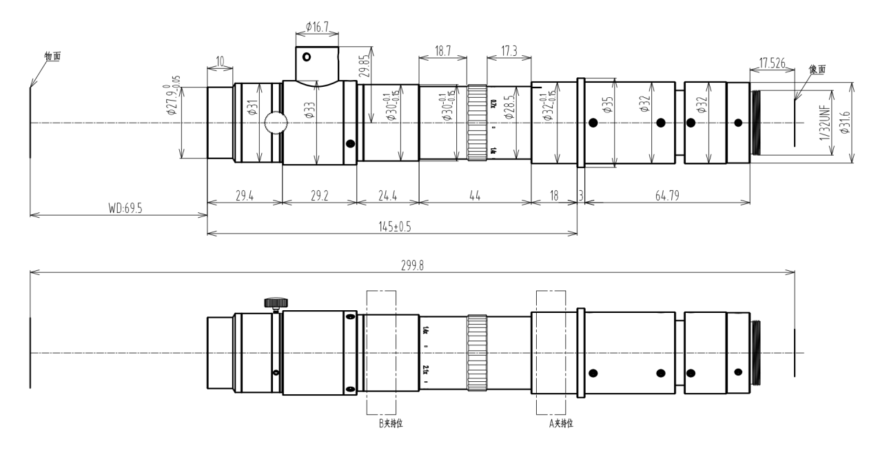 ZM0434A mechanical drawing