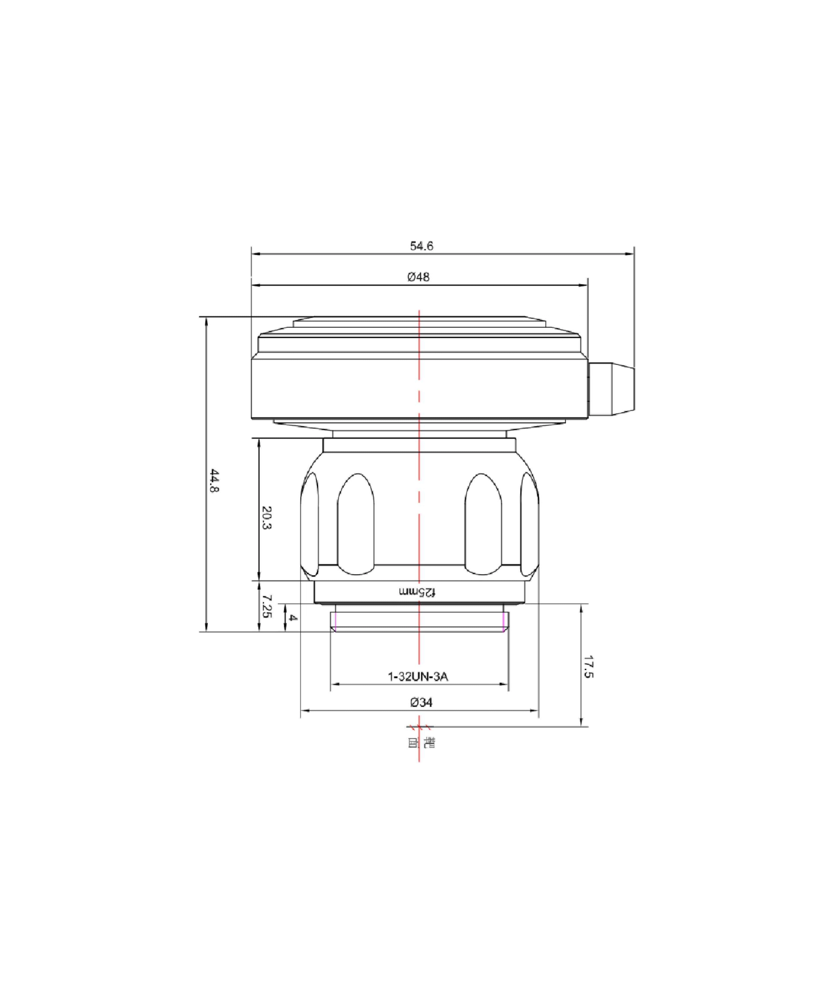 AZURE-3512ED mechanical drawing