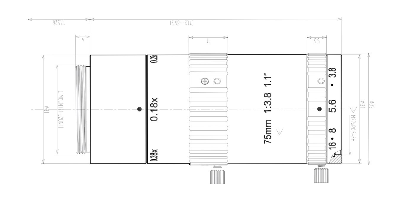 ML7510C mechanical drawing