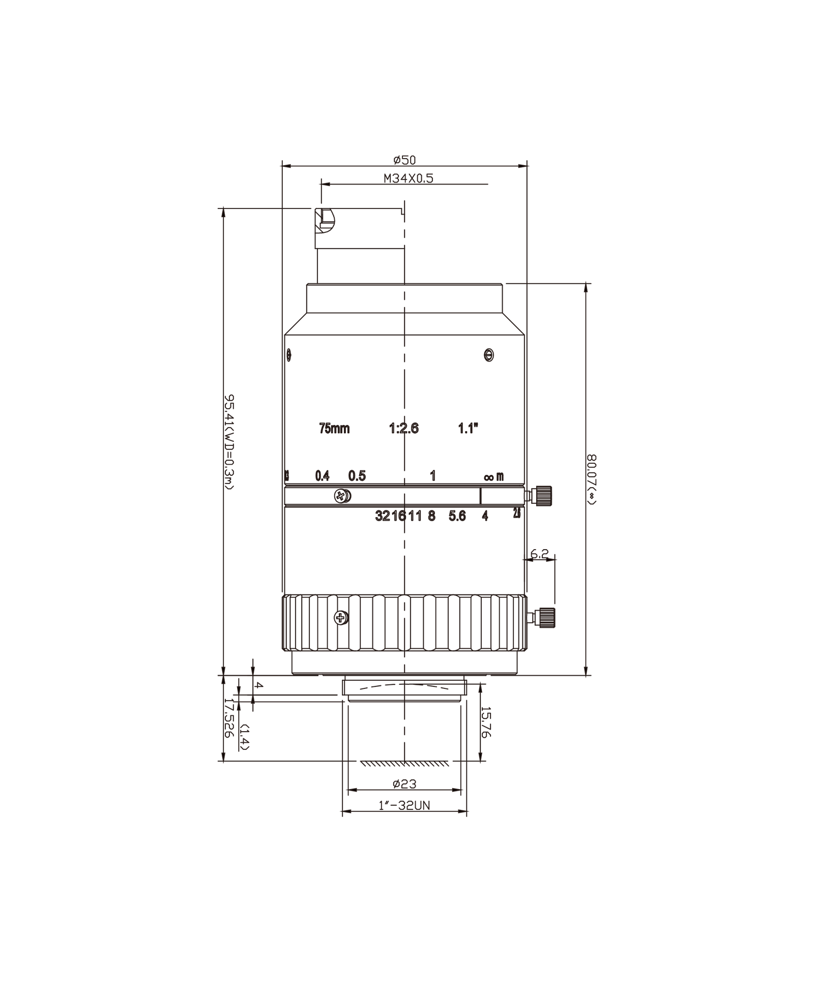 AZURE-7526ML12M mechanical drawing