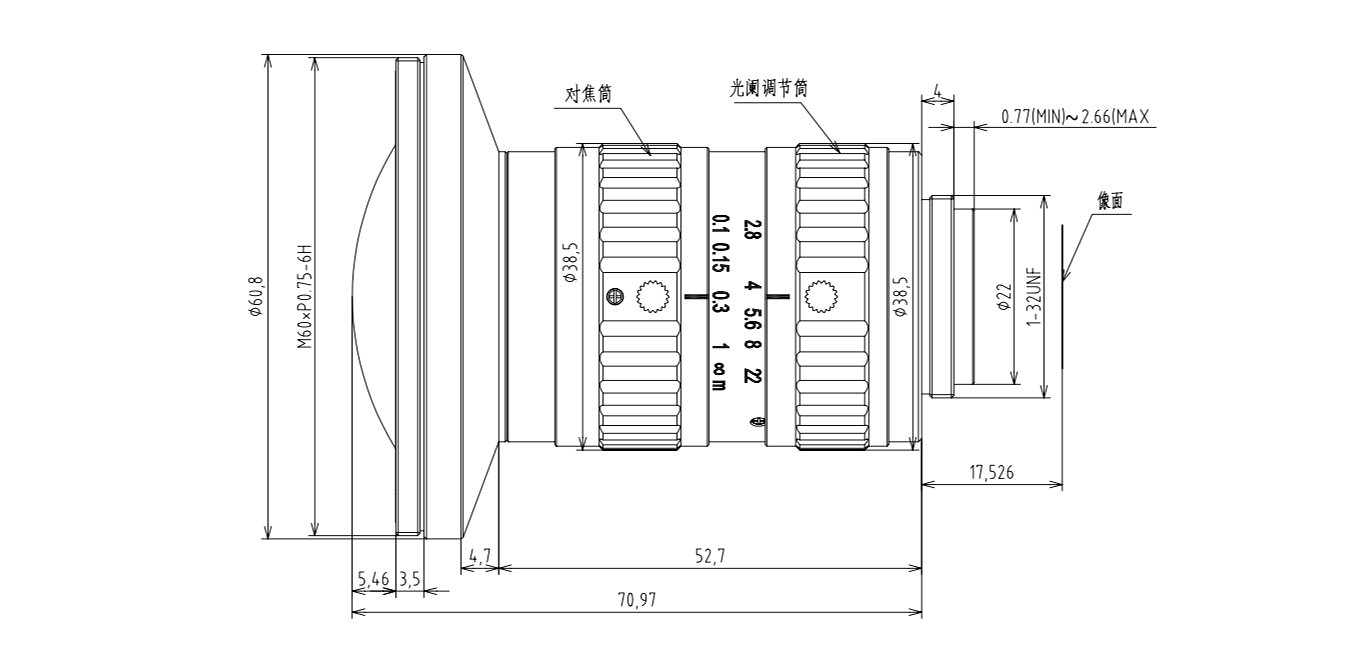 FA0825E mechanical drawing