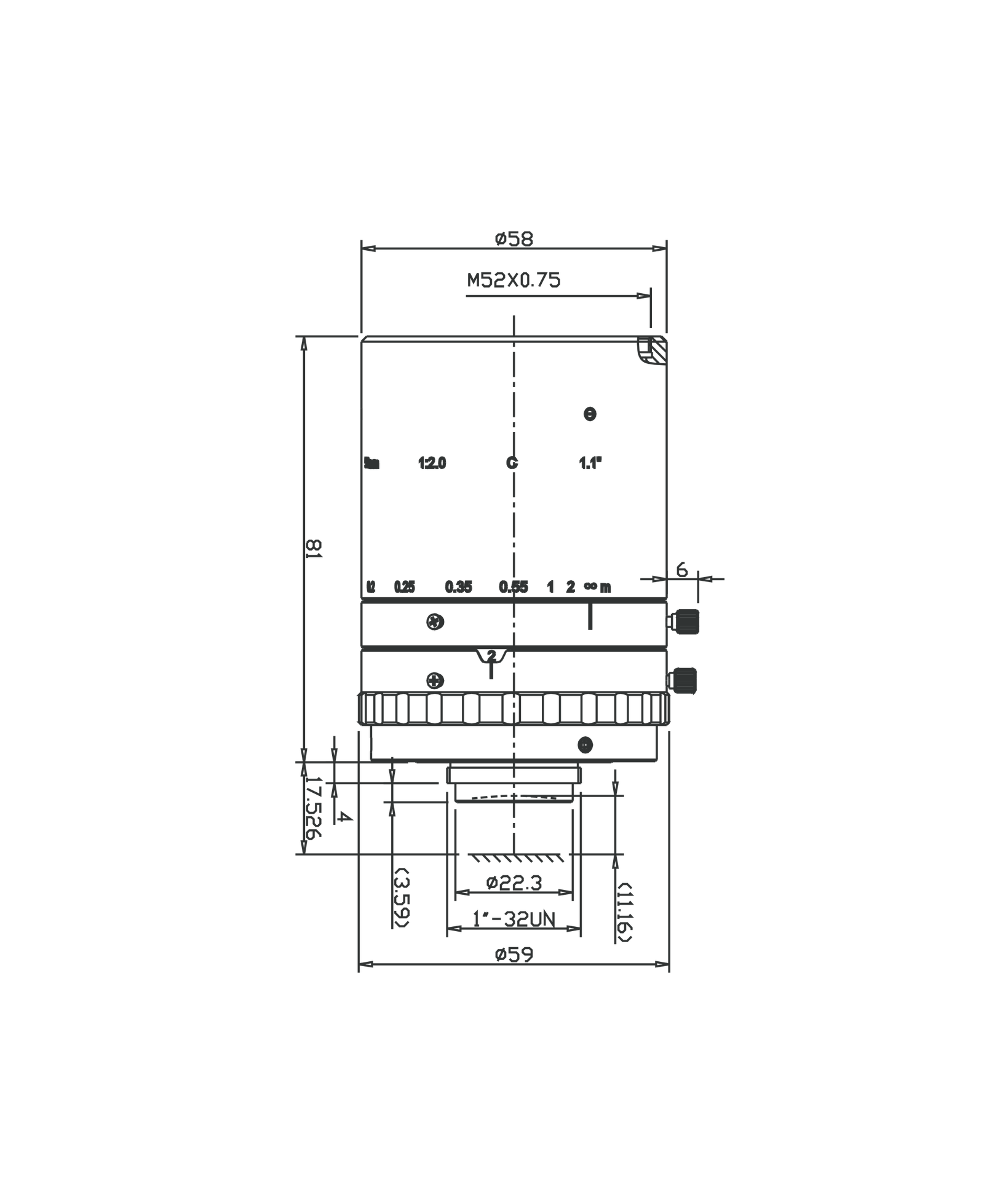 AZURE-5020SF mechanical drawing