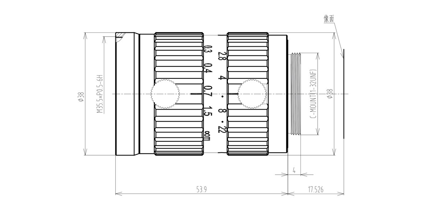 FA5020A mechanical drawing