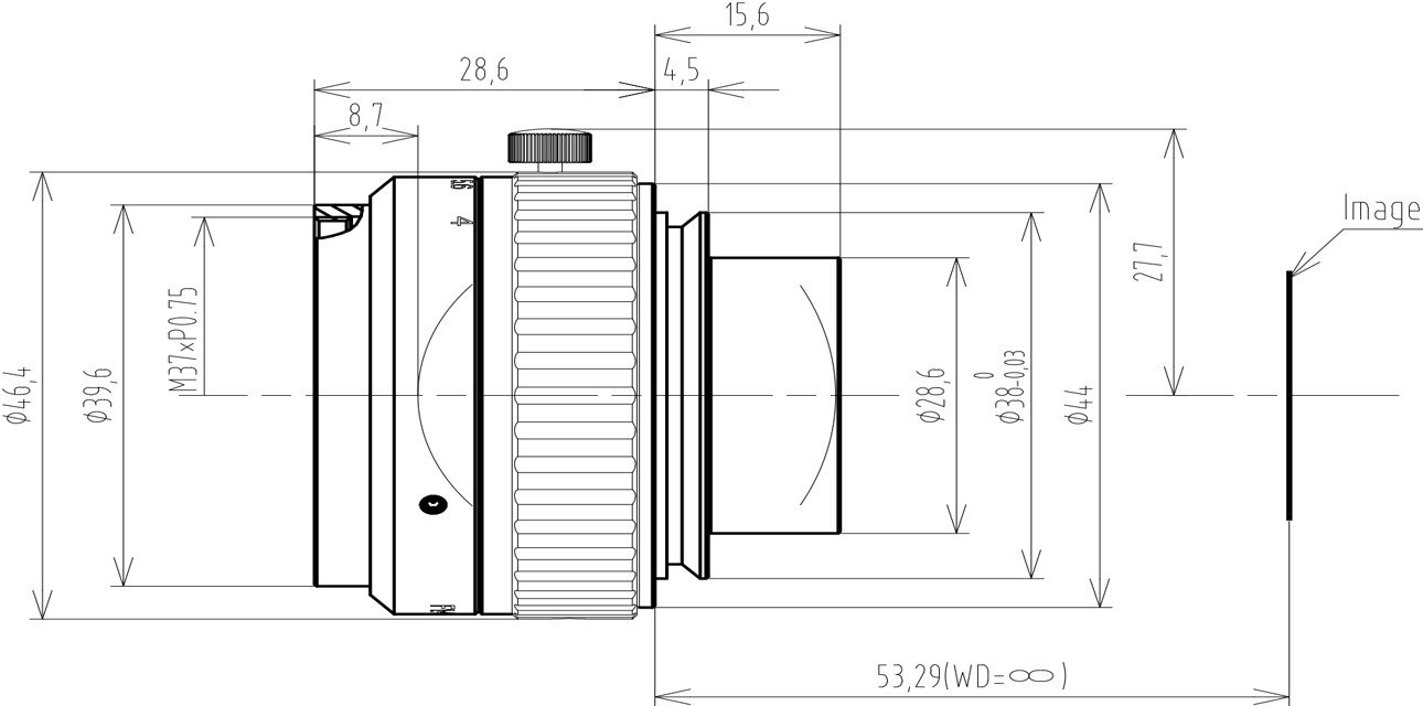 LS6016A mechanical drawing