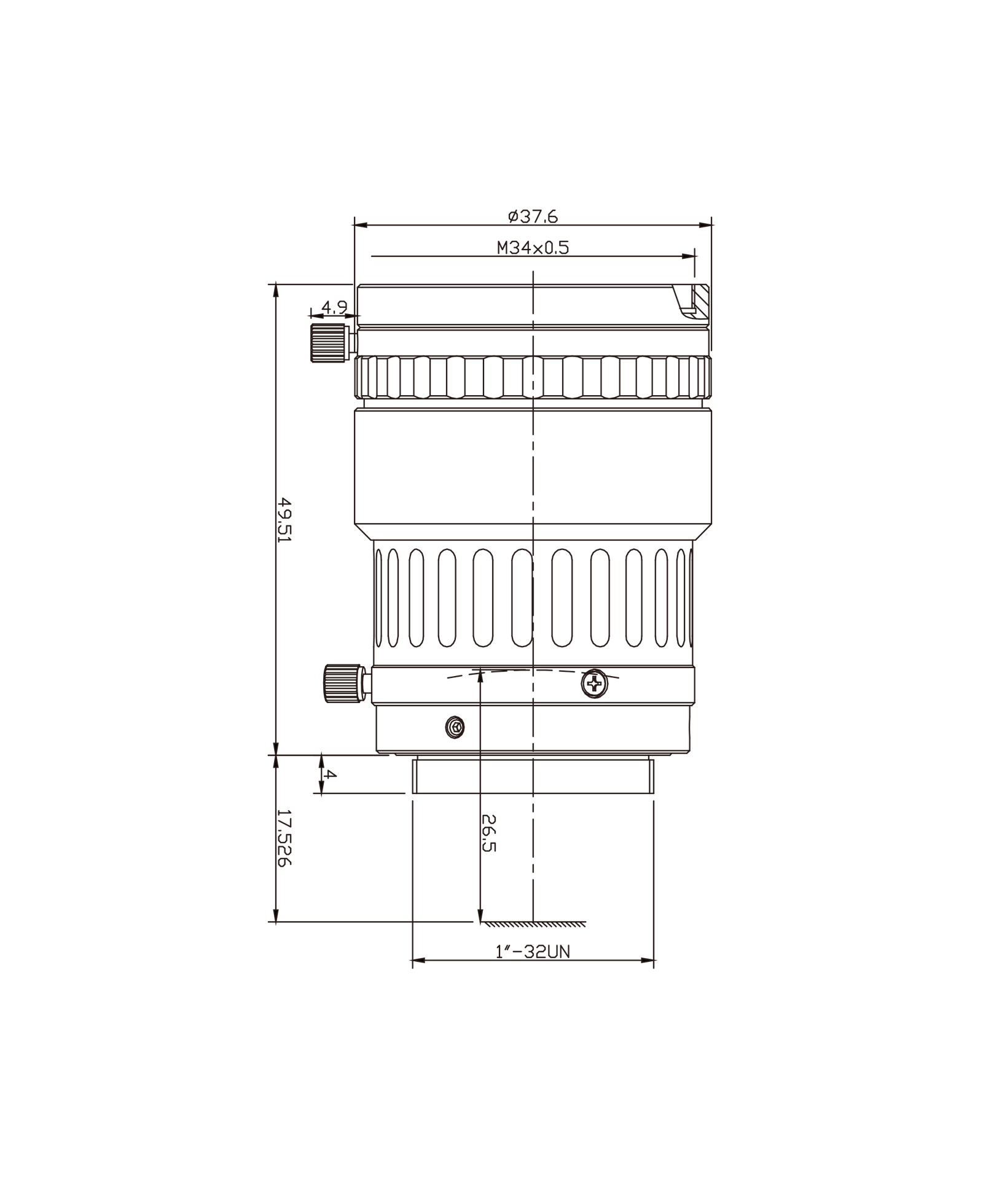 AZURE-5030UV mechanical drawing