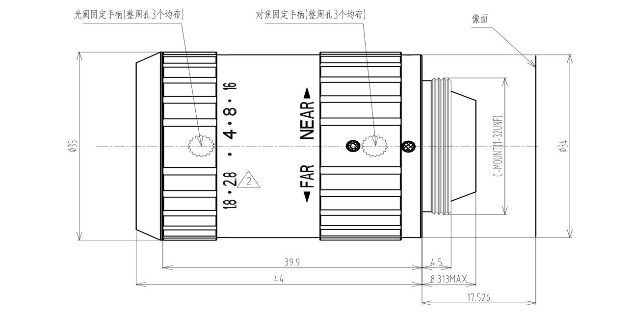 VI2502A mechanical drawing