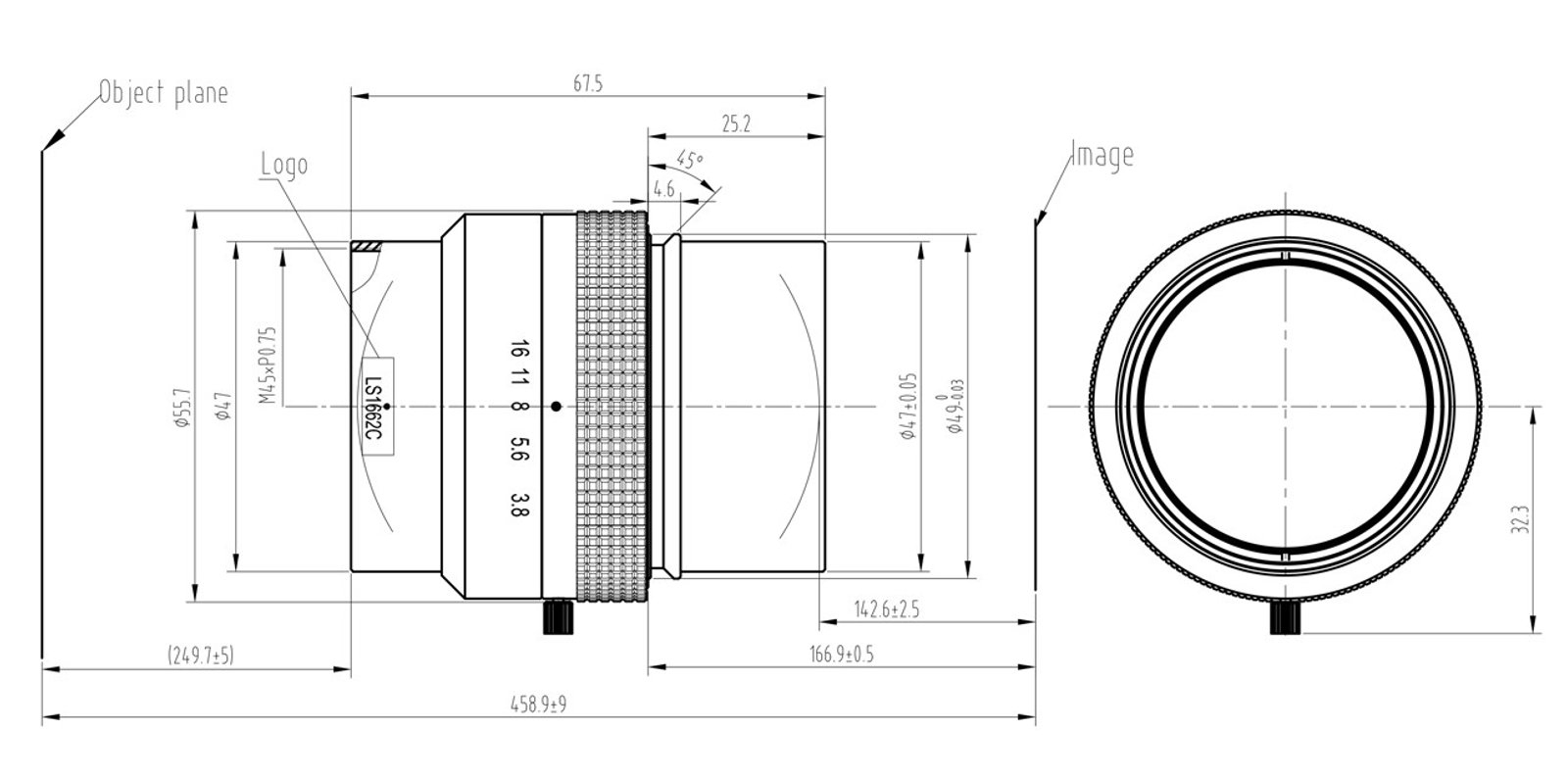 LS1662C mechanical drawing