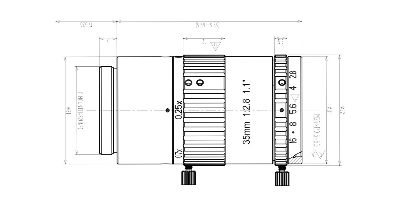 ML3510C mechanical drawing
