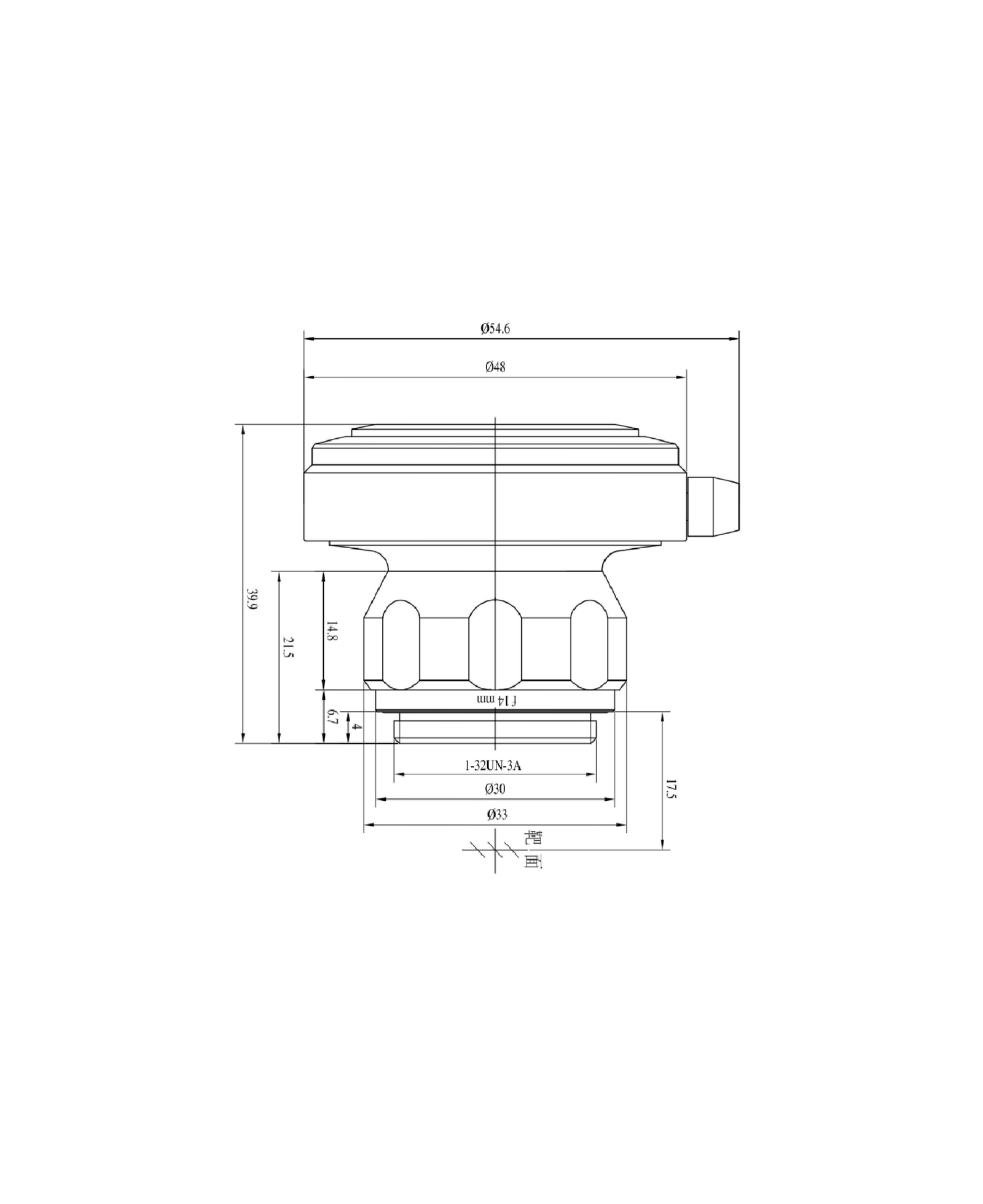 AZURE-1412ED mechanical drawing
