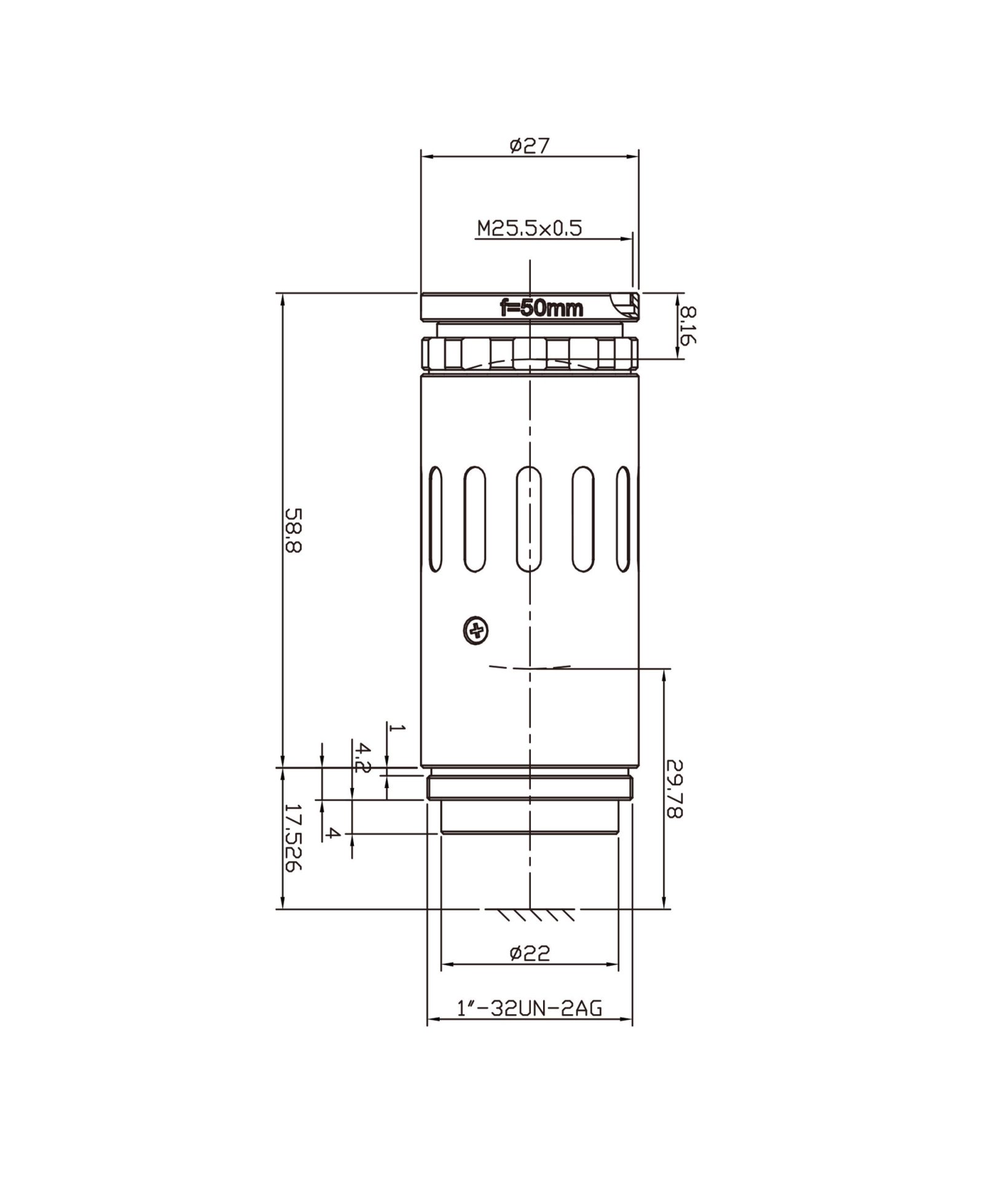 AZURE-5040CM mechanical drawing