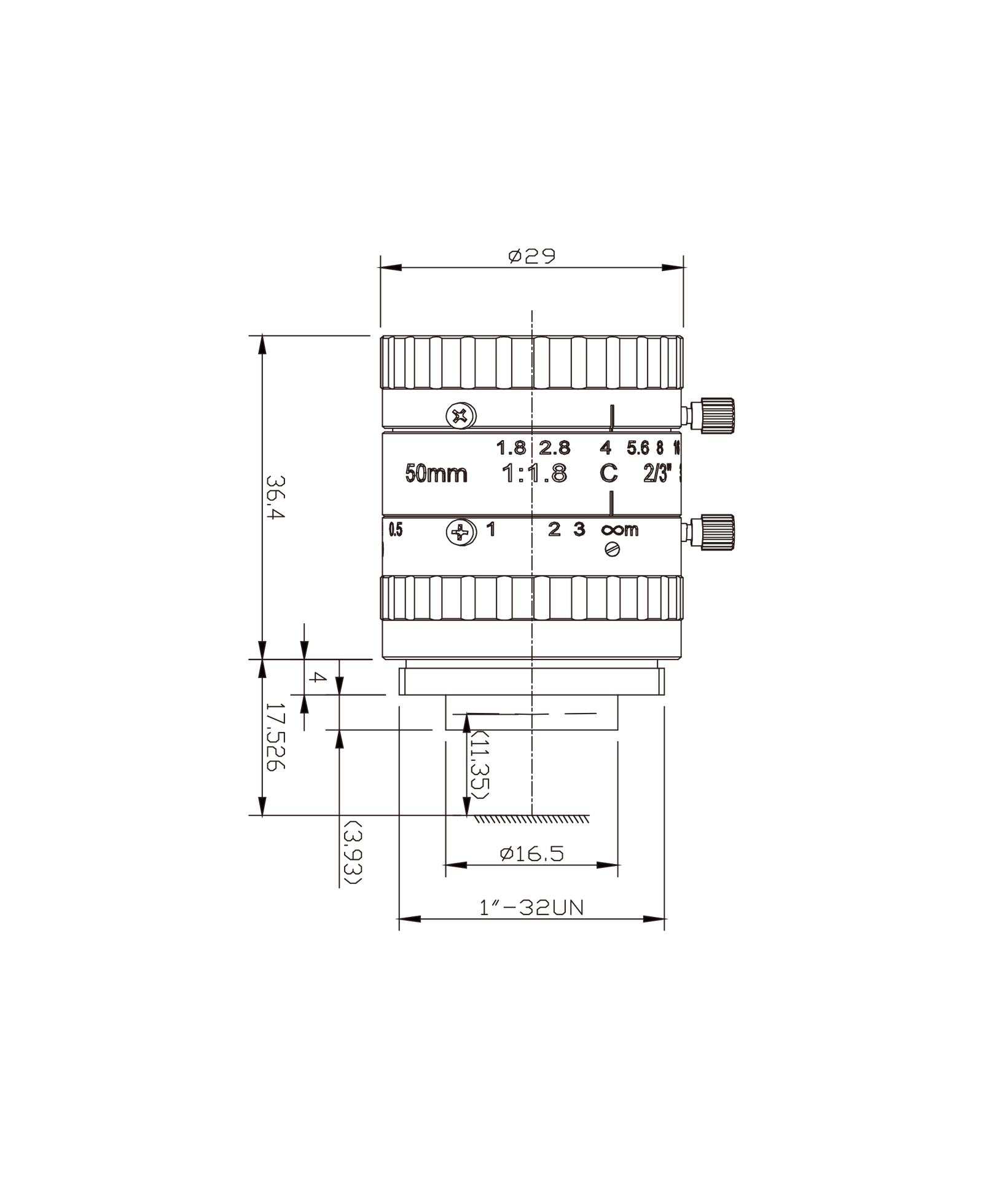 AZURE-5018M3M mechanical drawing