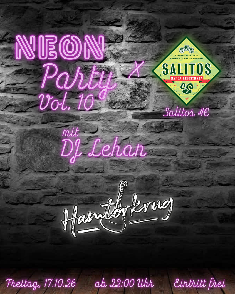 Neon Party Vol. 10 mit DJ Lehan