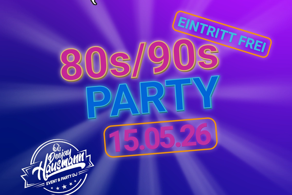 80s/90s Party mit DJ Hausmann im Hamtorkrug