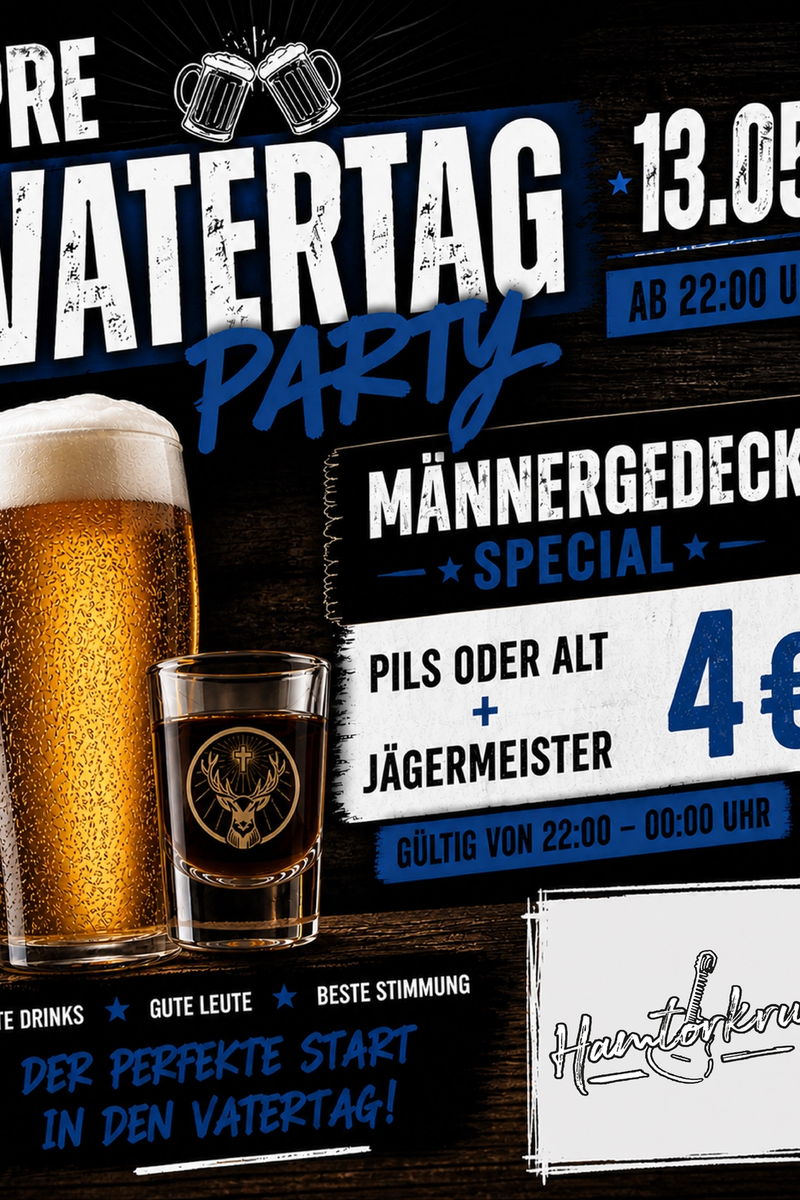 Pre Vatertagsparty im Hamtorkrug!