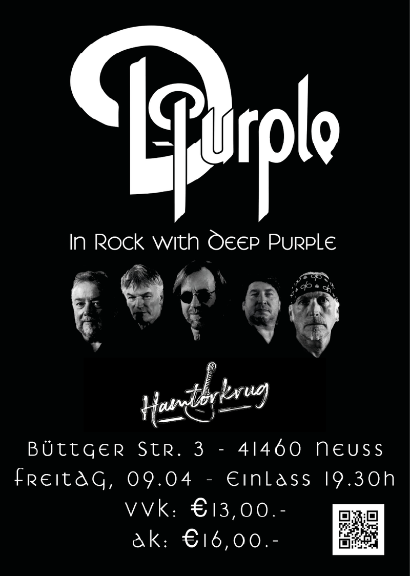 D-Purple – In Rock with Deep Purple live im Hamtorkrug