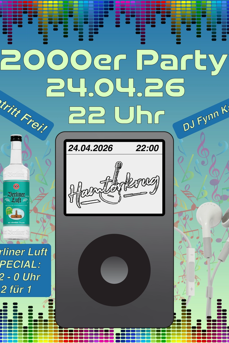 2000er Party mit DJ Fynn Karl im Hamtorkrug!