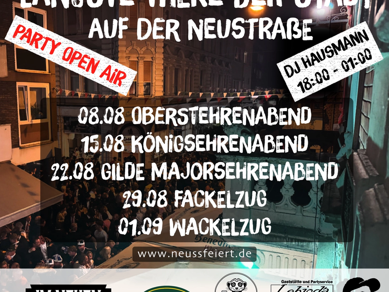 Die längste Theke der Stadt auf der Neustraße