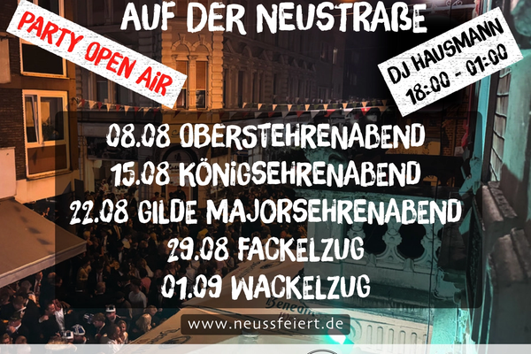 Die längste Theke der Stadt auf der Neustraße