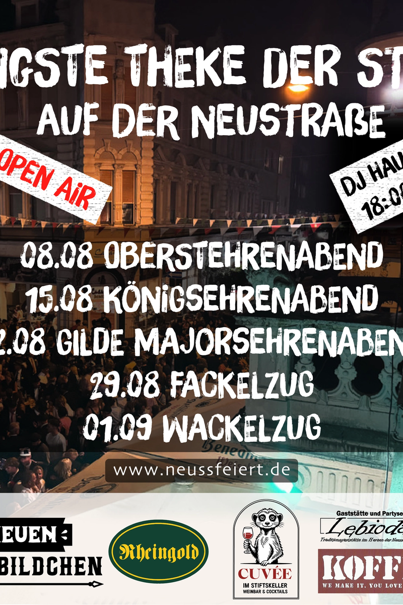 Die längste Theke der Stadt auf der Neustraße