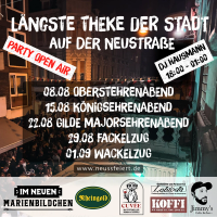 Die längste Theke der Stadt auf der Neustraße
