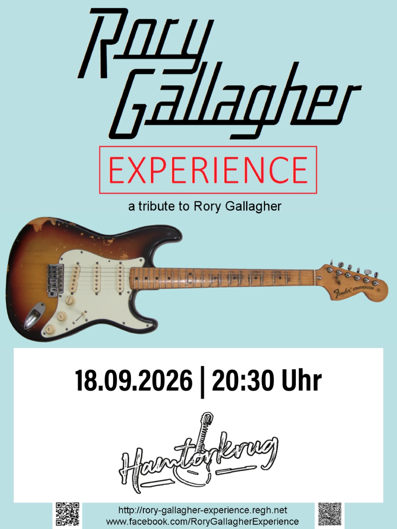 Rory Gallagher Experience LIVE im Hamtorkrug!